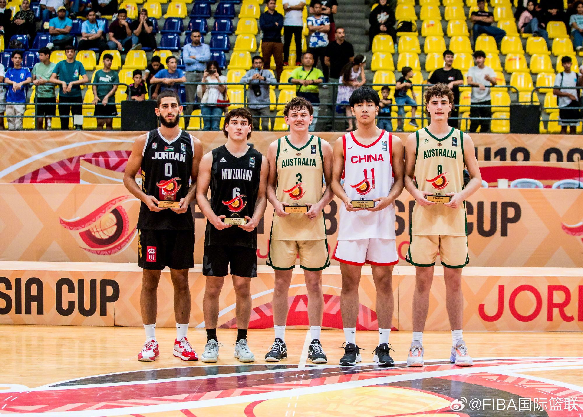 中国U18男篮在约旦安曼夺得U18亚洲杯季军，张博