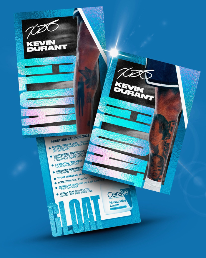 杜兰特联手Cerave护肤品牌打造抗干皮新纪录